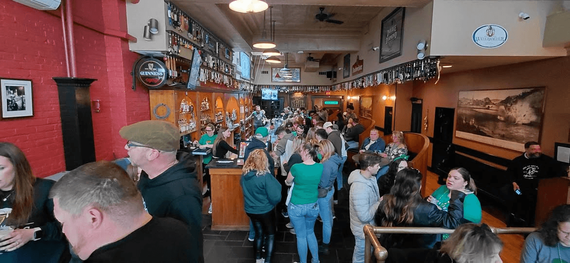 Pearly Baker's packed with guests on a busy night